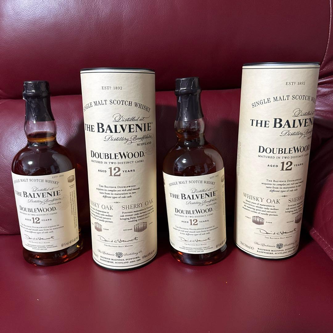 バルヴェニー 12年 ダブルウッド700ml 2本セット