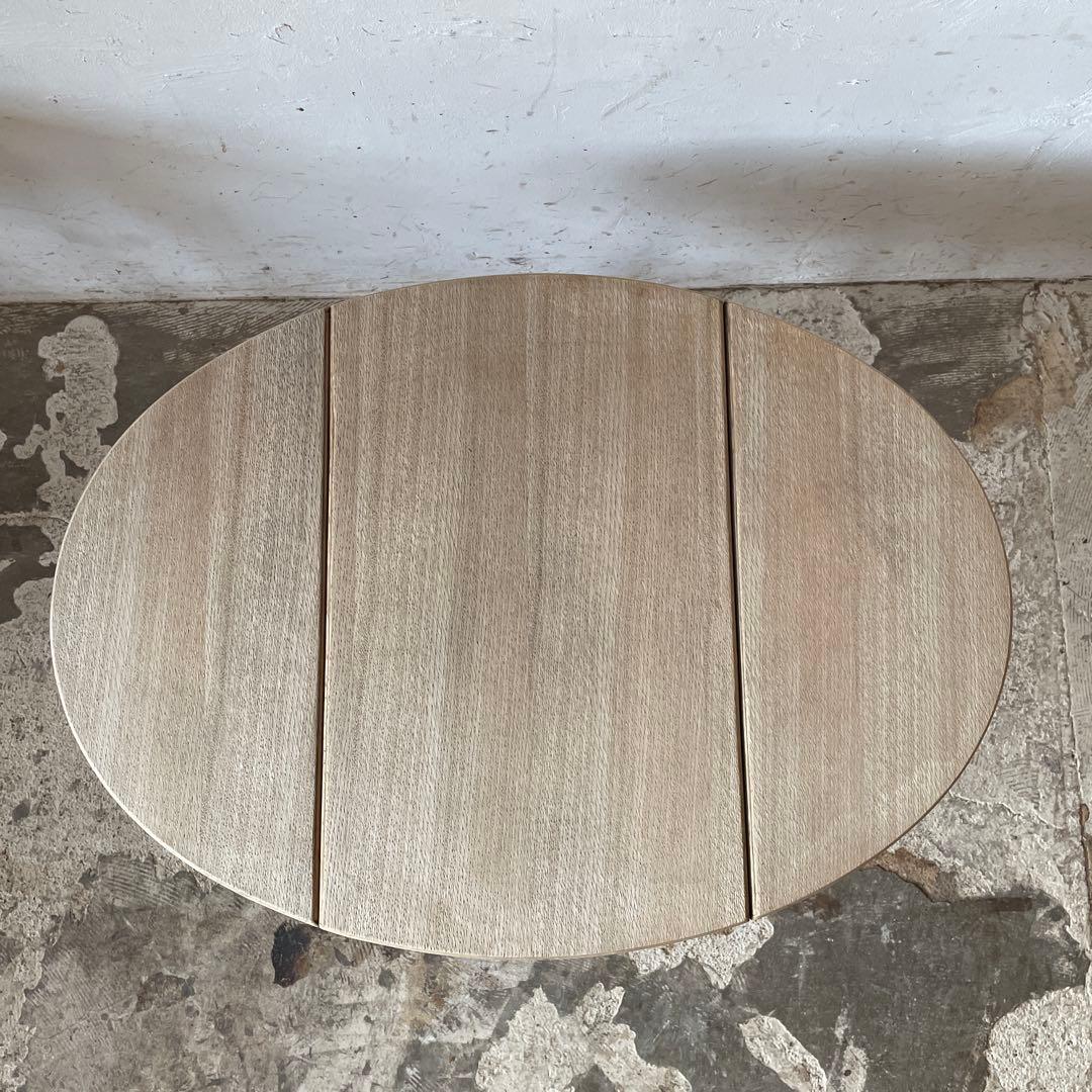 ビンテージ ドロップリーフテーブル ドロップサイドテーブル　剥離