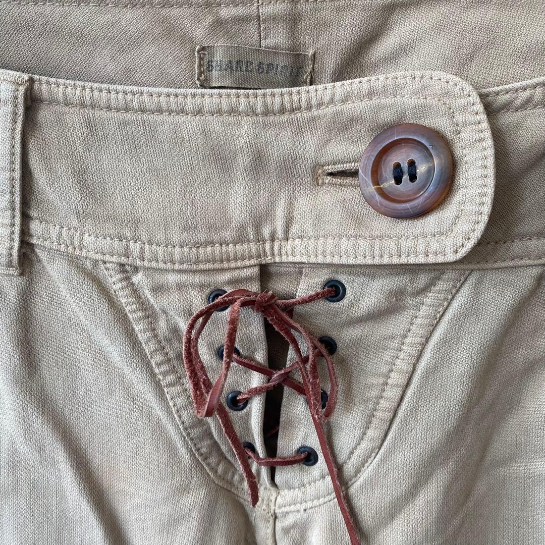 share spirit レースアップ パンツ 38 シェアスピリット 日本製