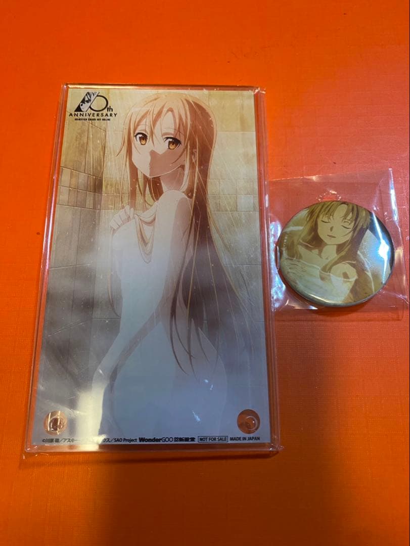 ソードアート・オンライン アスナ 缶バッジ アクリルプレート