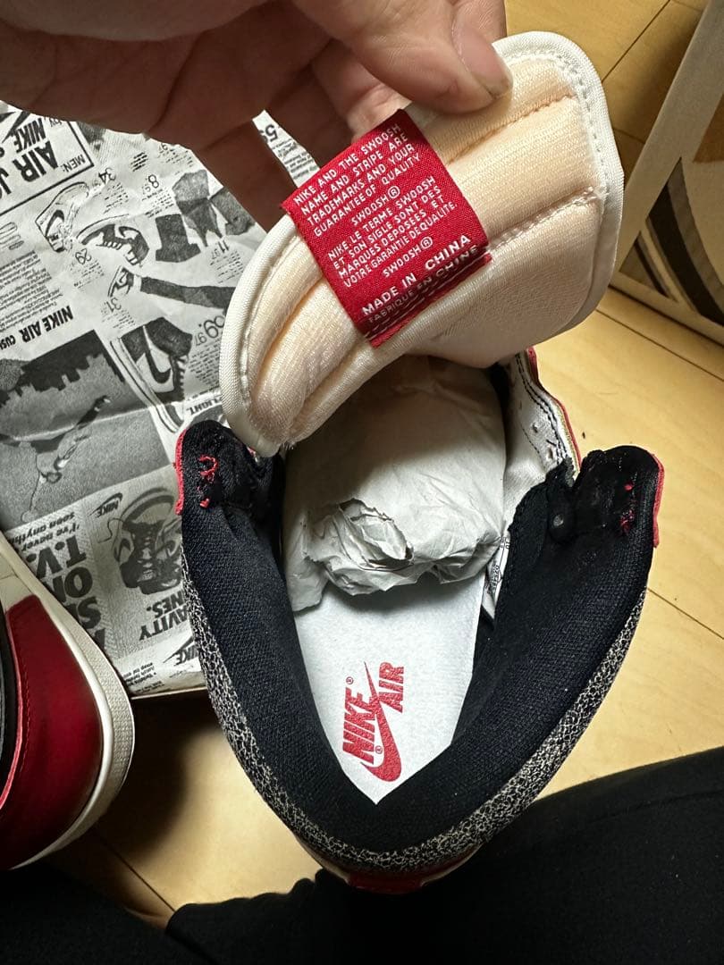 Nike Air Jordan 赤白 スニーカー 本体