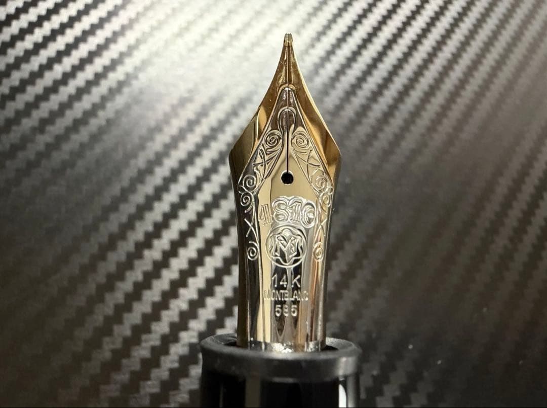 未使用に近い モンブラン 149 万年筆 14K 中白 M 中字