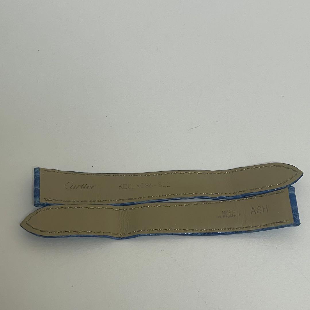 Cartier ロイヤルブルー レザーベルト 16mm