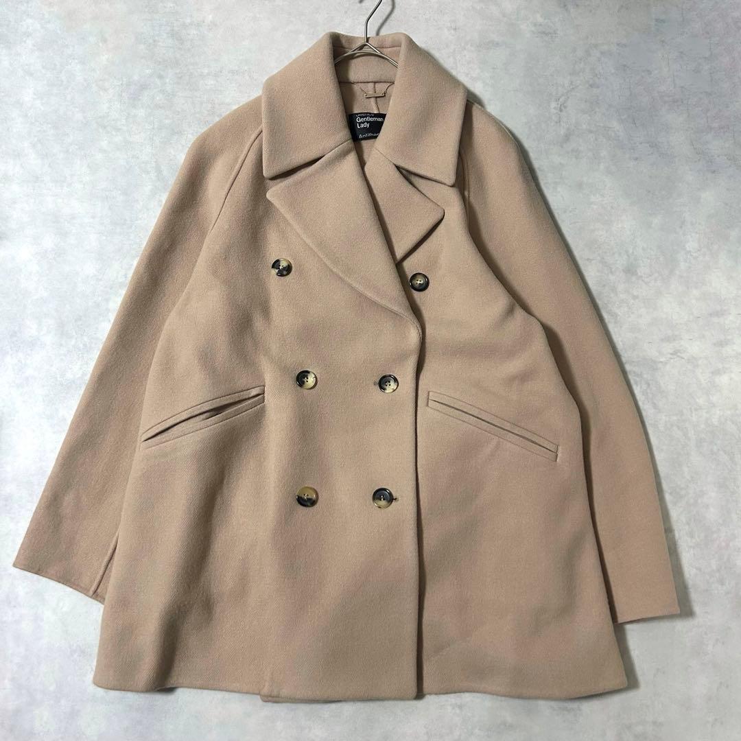 カオス スーペリアガロンコート ピーコート ダブル ライトベージュ