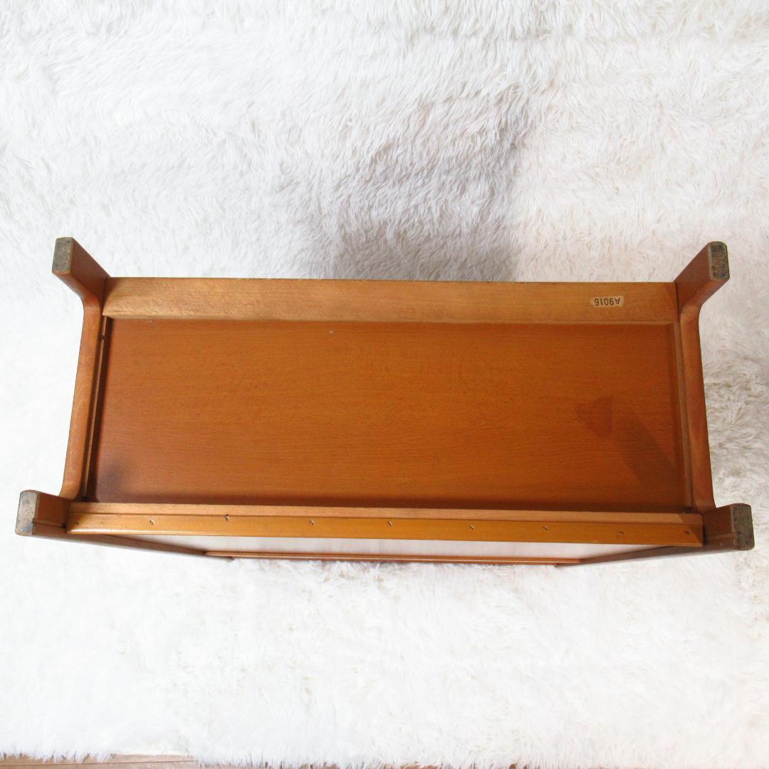 カリモク家具 ラタン キャビネット 電話代 棚 昭和レトロ オールドカリモク