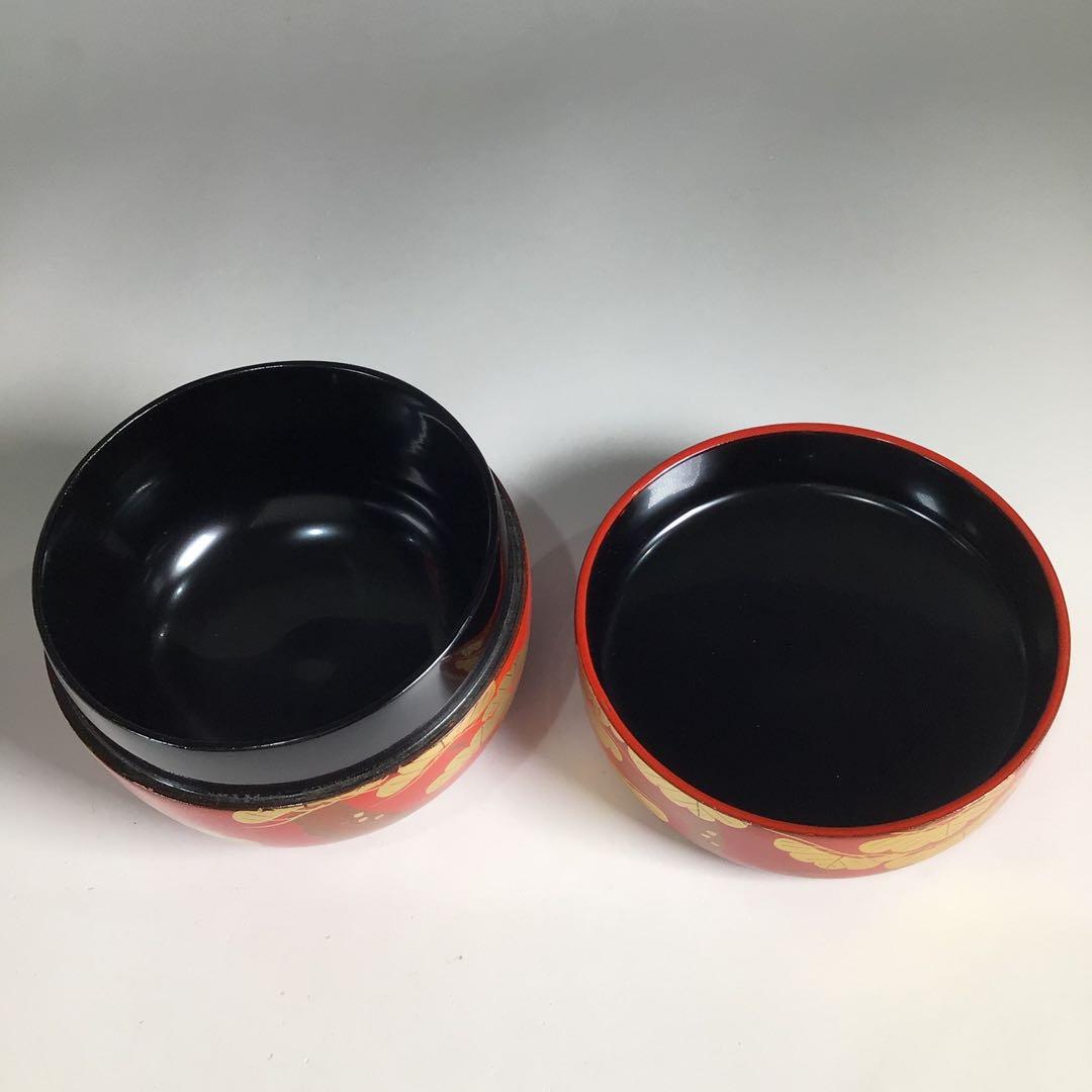 Ｎ４８２　四季棗　『荒井樹芳作』『雪吹　中棗　金輪寺　平棗』　共箱　茶道具