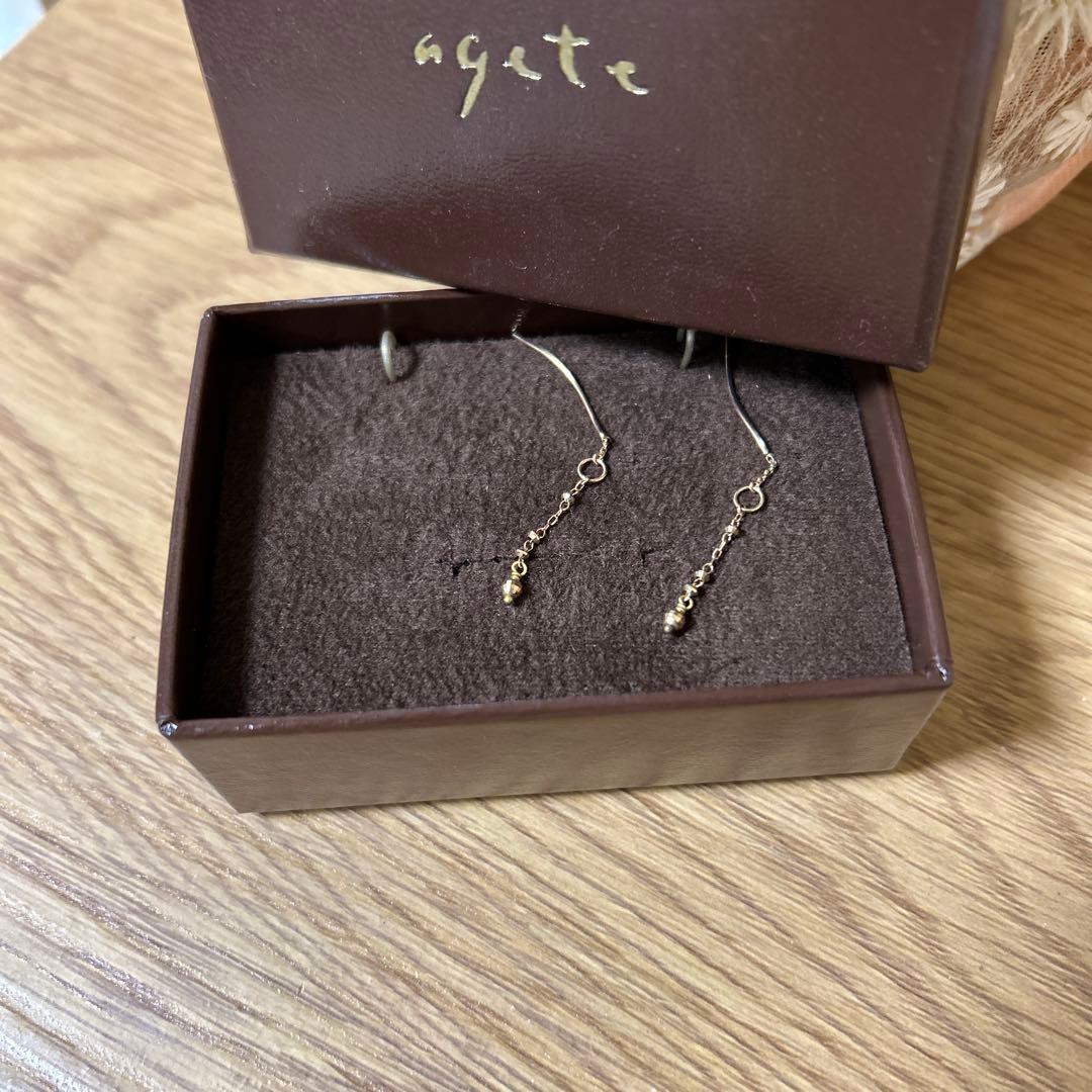 agete アガット Ｋ10 ピアスチャーム