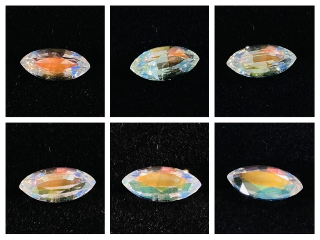 天然石　レインボームーンストーン　天然石リング　ルース　オーダーリング