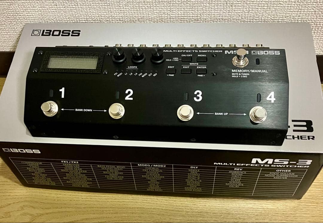【ほぼ新品】BOSS MS-3 付属品完備