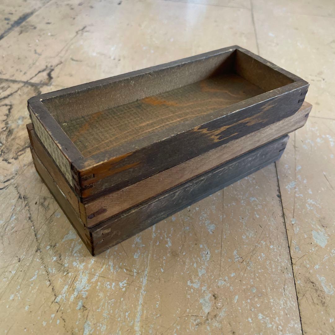 B40-5/活版印刷所で使われていた小箱（文選箱）3種40枚【古道具】