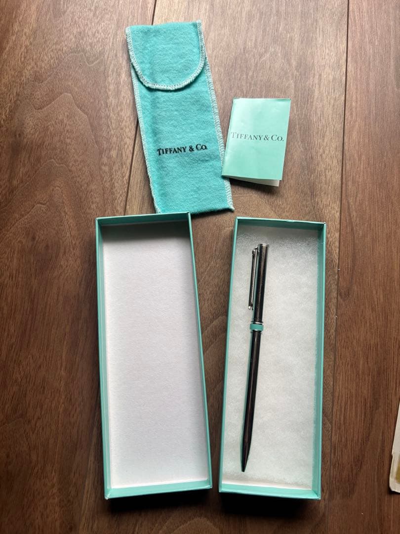 Tiffany Tボールペン スターリングシルバー ティファニー ブルーバンド