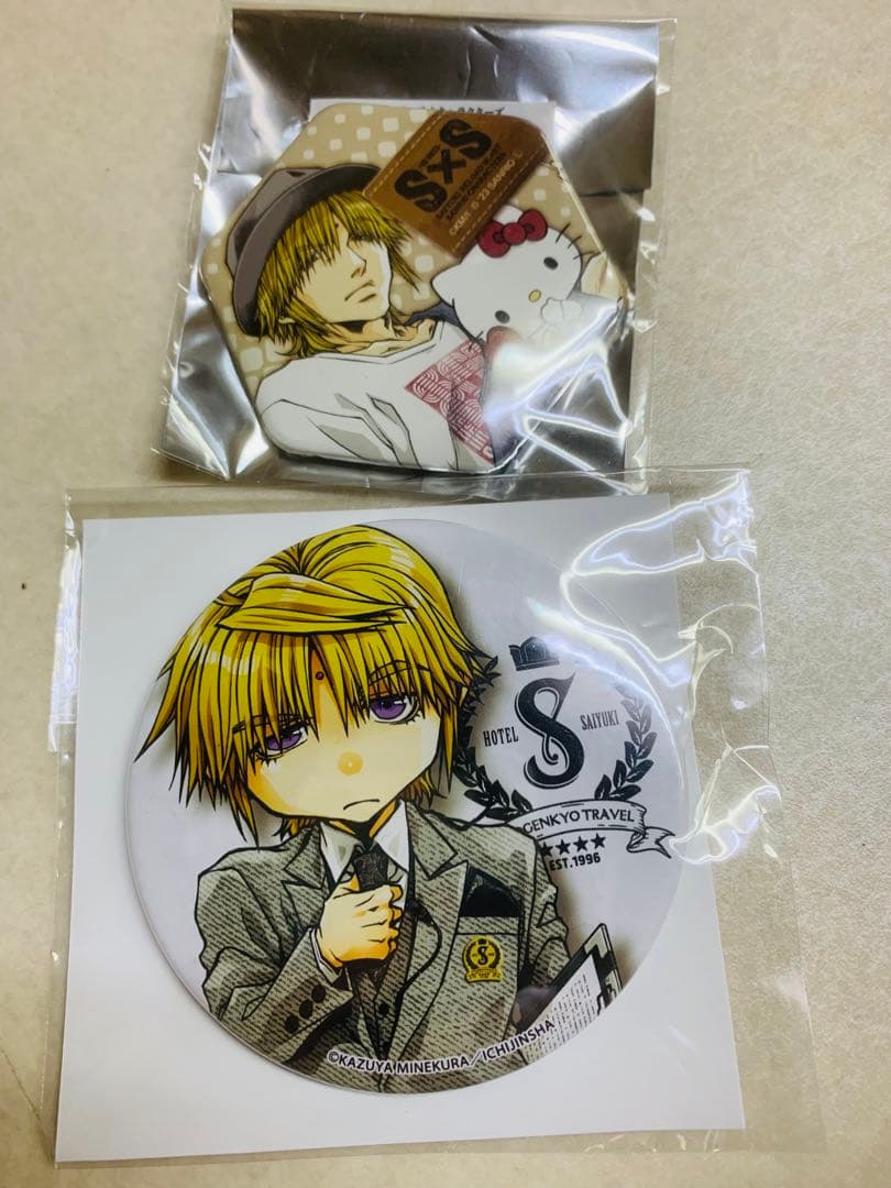 三蔵　最遊記　HOTEL SAIYUKI 峰倉かずや　ホテルコラボ　缶バッジ