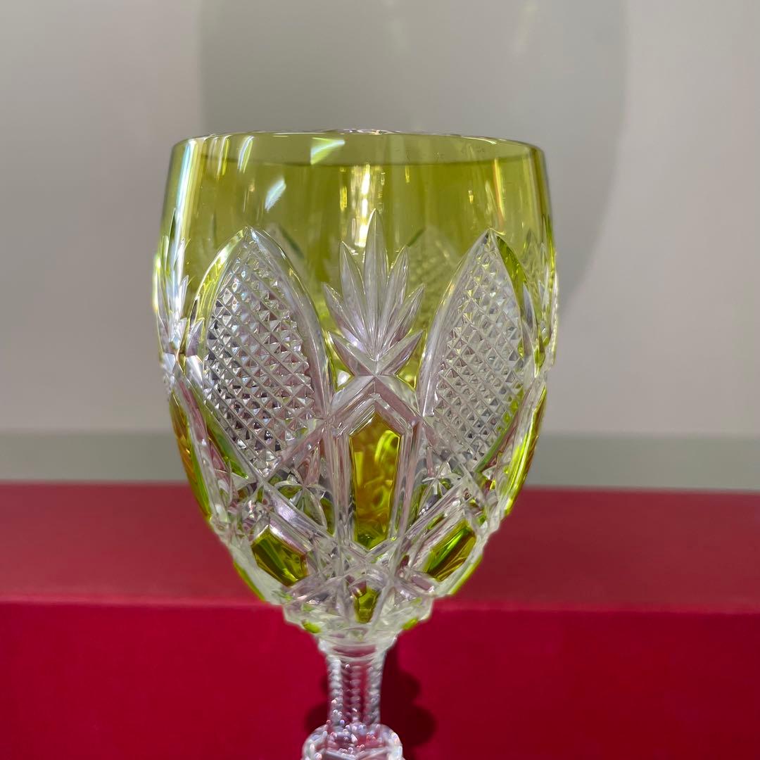 Baccarat バカラ ツァー グラス ワイングラス イエロー 27㎝ 箱付