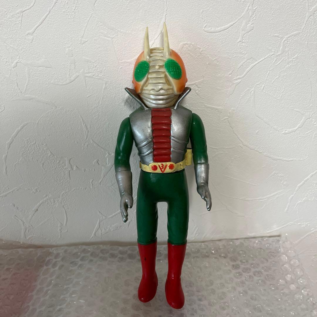 ⚠️レア　仮面ライダーV3 パチ　無版権　贋作　スタンダードサイズ　ソフビ　当時物