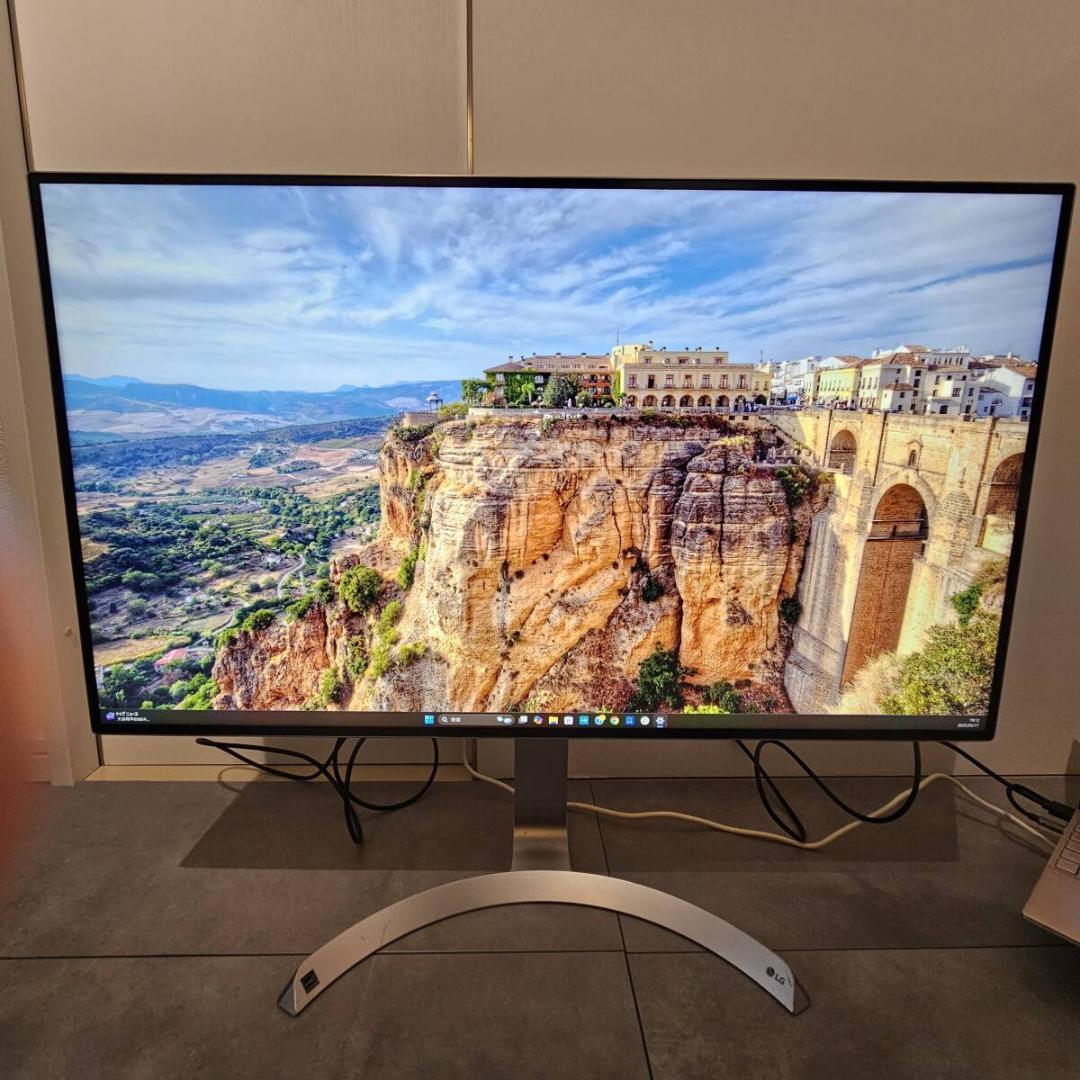 動作品 注意あり LG 32UD99-W （4K UHD 31.5型IPS液晶）