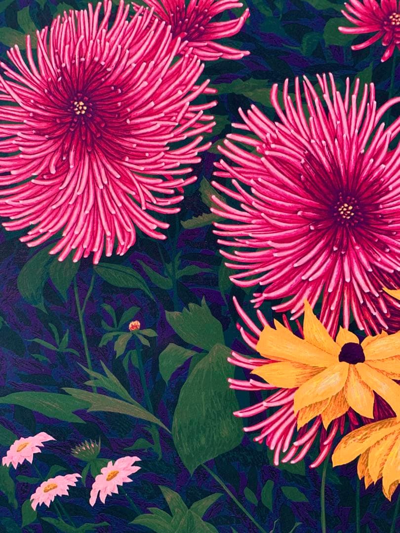 花 絵画 （O）