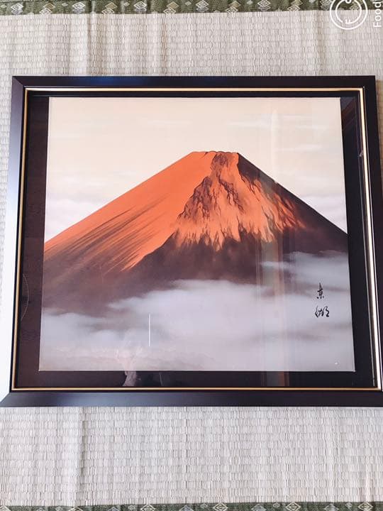 赤富士 壁画