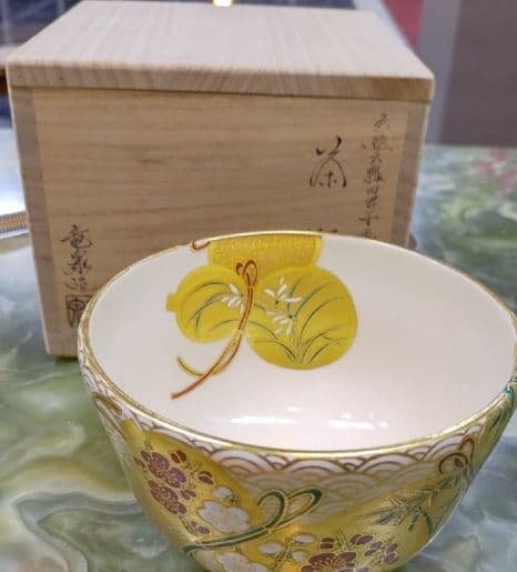 早い者勝ち！◇ 相模竜泉 | 色絵六瓢四君子画 茶碗 | 茶道具