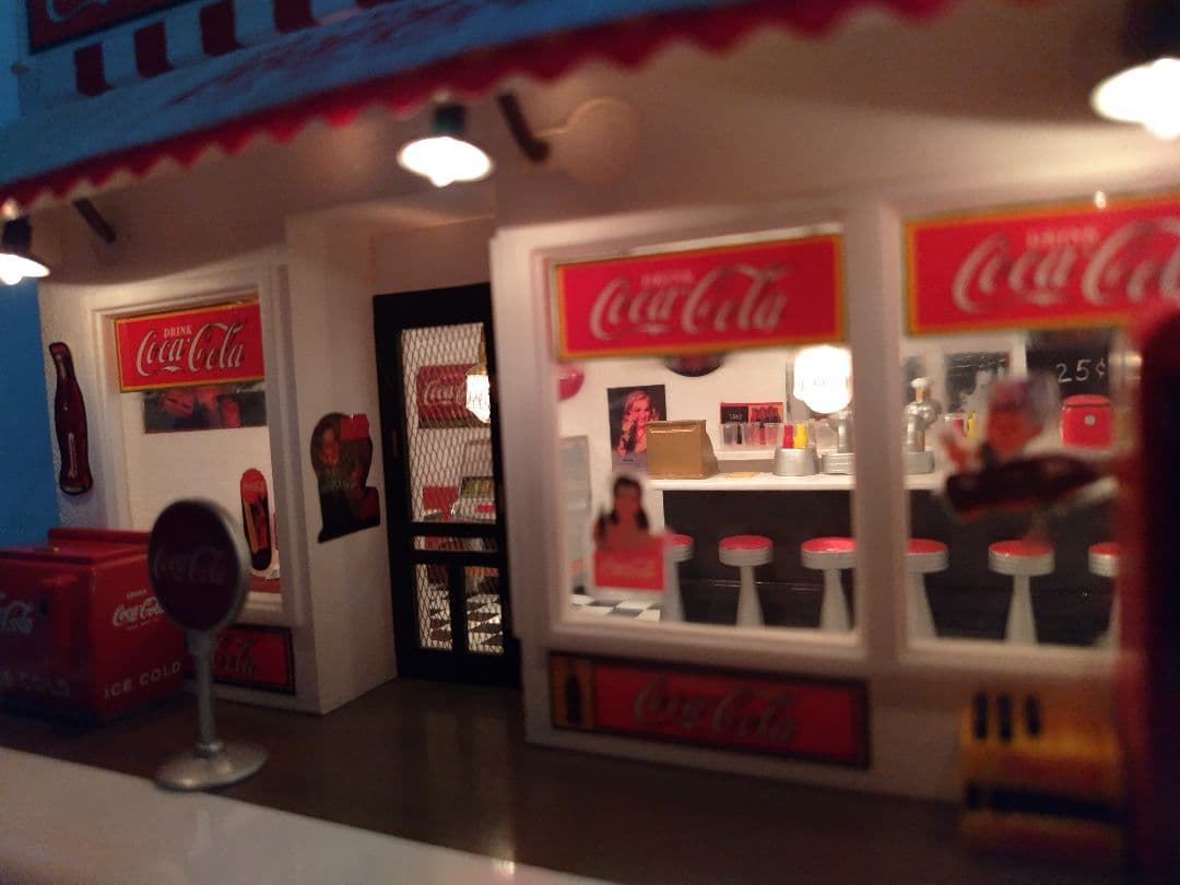 【✿逸品】ダンバリーミント　コカコーラショップ 50‘ダイナー ジオラマ