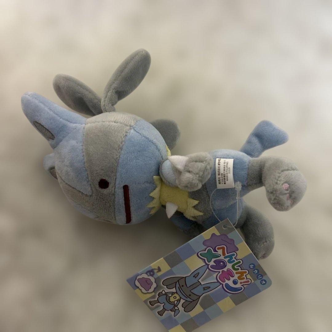 【美品タグ付】へんしん！メタモン ルカリオ ぬいぐるみ