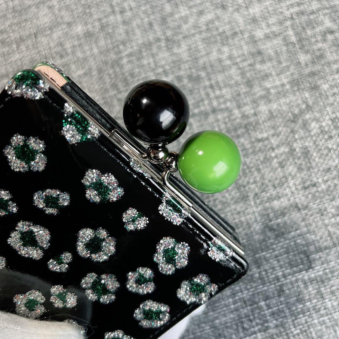 TSUMORI CHISATO ツモリチサト 財布 エナメル 黒 がま口