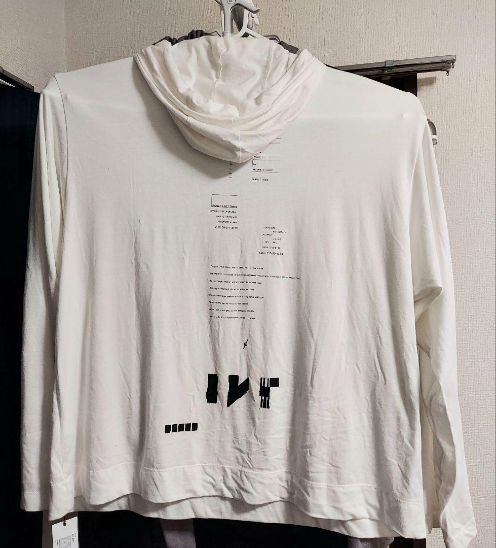 SPYAIR IKEプロデュース パーカー 薄手 長袖 Tシャツ ホワイト