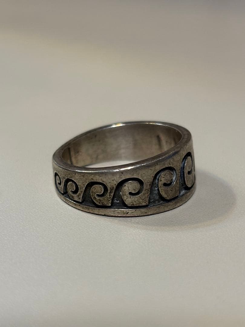 シルバー 波模様 リング HOPI 族 インディアンジュエリー