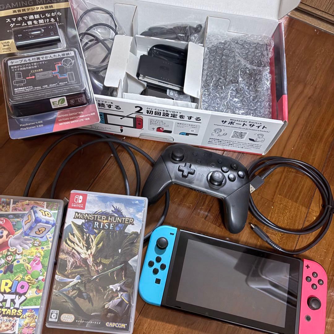 Nintendo Switch ネオンブルー/レッド 本体 + ゲーム2本