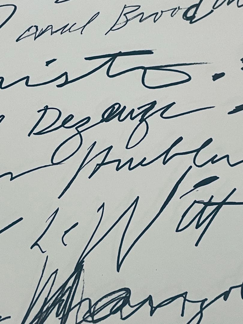 特注額装付き サイ・トゥオンブリー Cy Twombly1972 ポスター