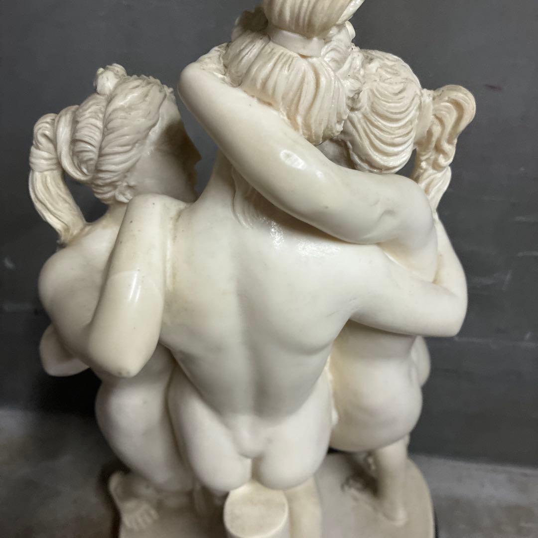 A SANTINI ギリシャ神話 三美神像 裸婦像 西洋彫刻 ITALY