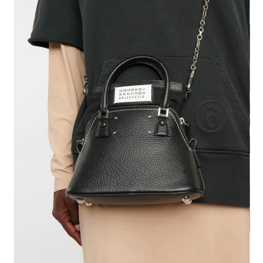 MAISON MARGIELA 5AC Micro leather ブラック