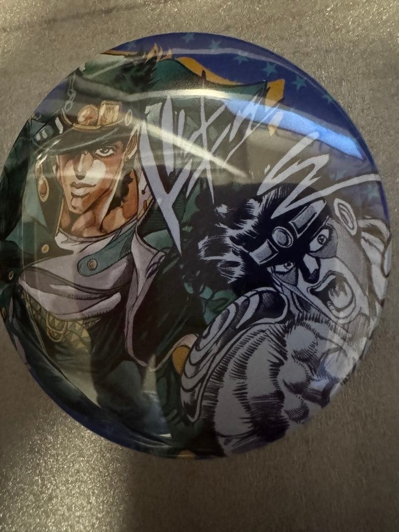 ジョジョ展 荒木飛呂彦原画展 3部　空条承太郎 ジョジョの奇妙な冒険缶バッジ