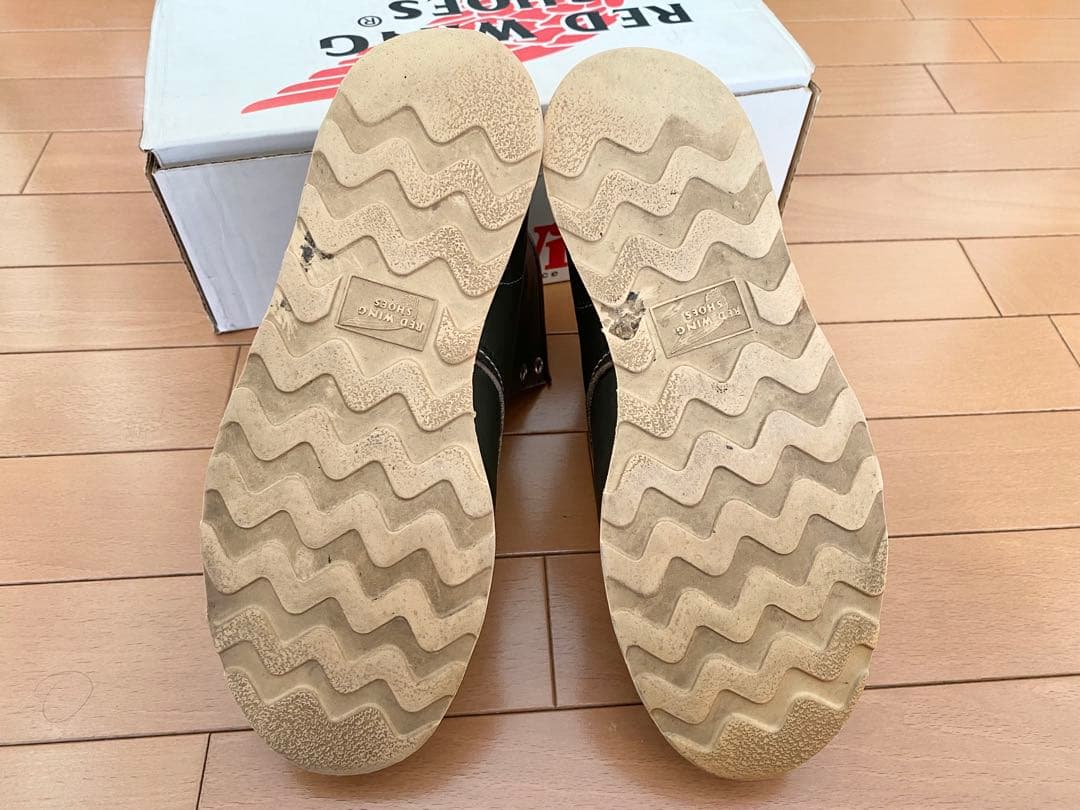 90s レッドウイングredwing 8180 緑 四角犬タグ US8 1/2