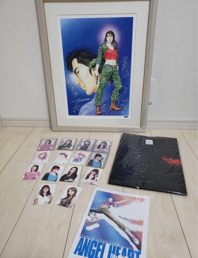 ANGEL HEART 北条司・直筆サイン入り 複製原画＆ 直筆サイン入りトレカ
