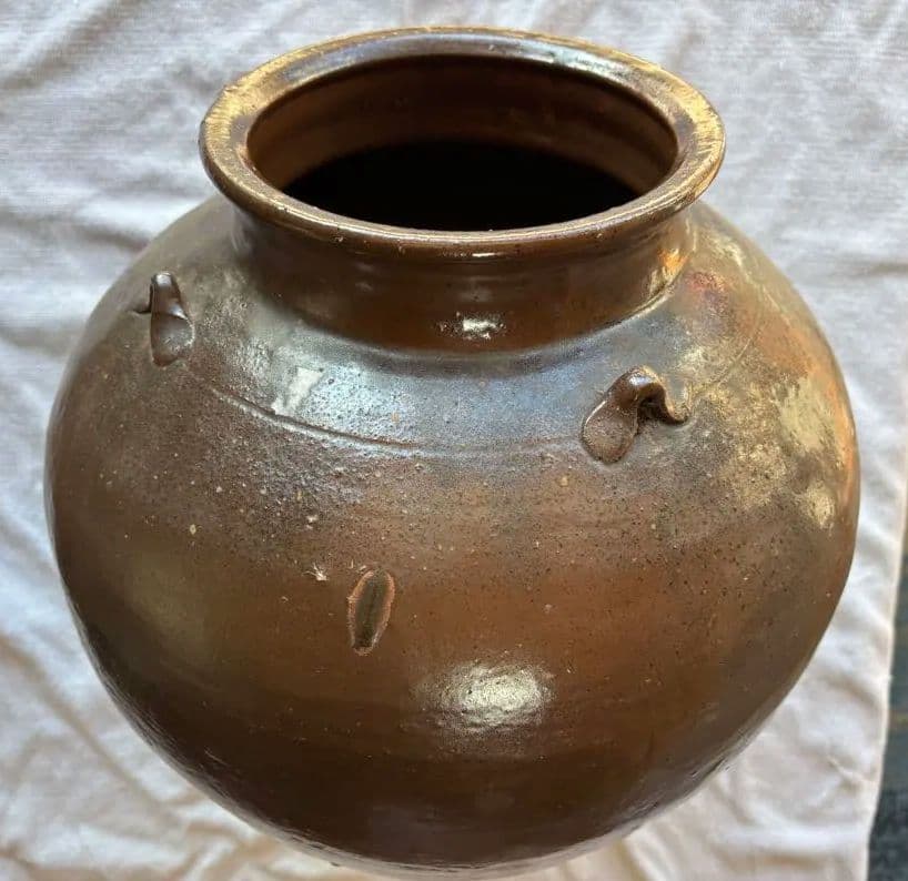 備前焼　三耳壷　古美術　花器 置き飾り