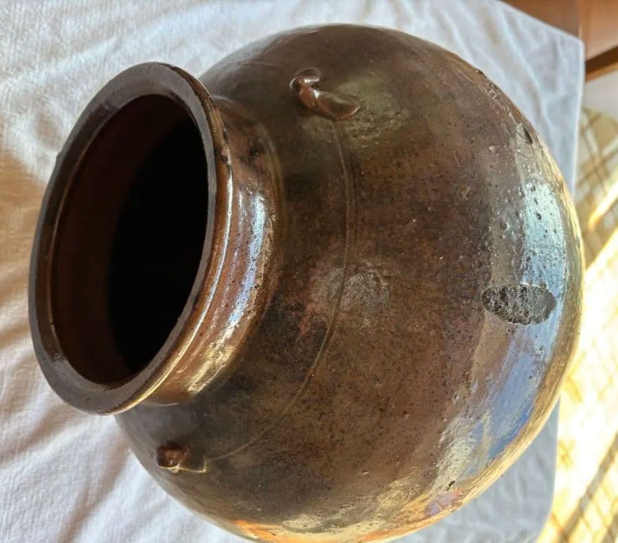 備前焼　三耳壷　古美術　花器 置き飾り