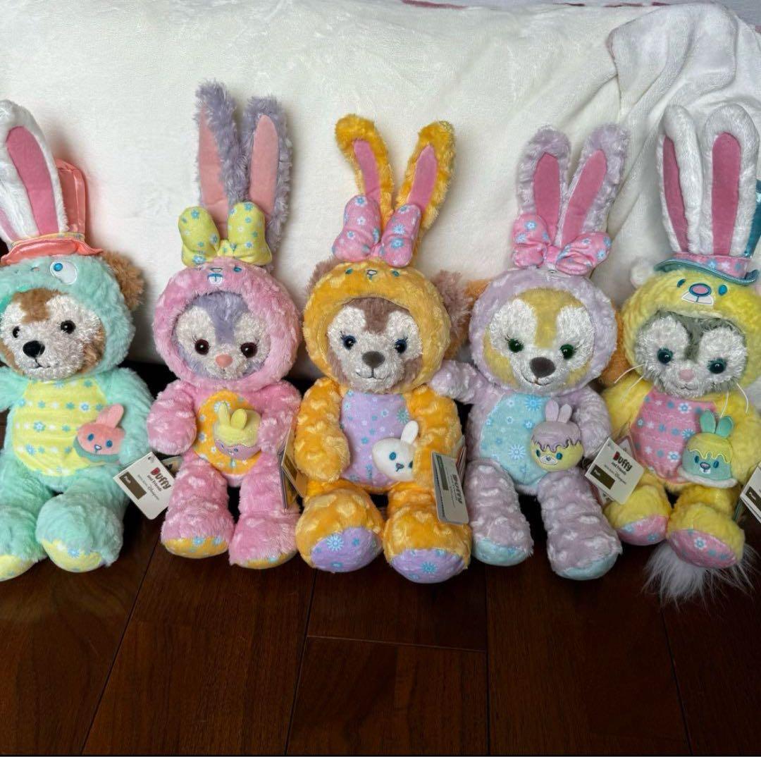 香港ディズニー　ぬいぐるみSSセット　イースター