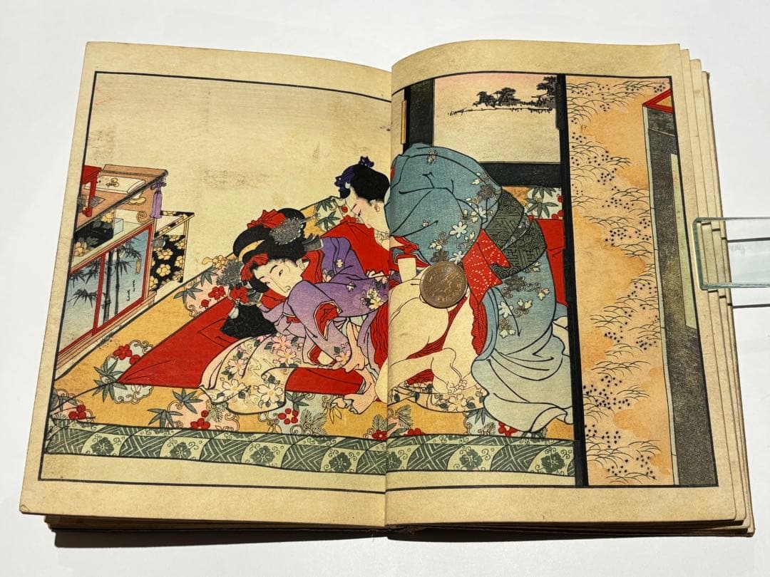 「艶姿娛集余情」楊洲周延画 明治初期刊 揃3冊|艶本 春画 浮世絵 和本