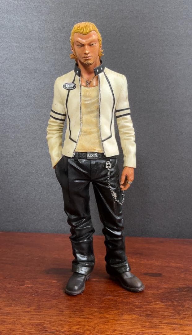 CROWS×WORST 高橋ヒロシサイン入り複製原画 河内鉄生 フィギュアバイク