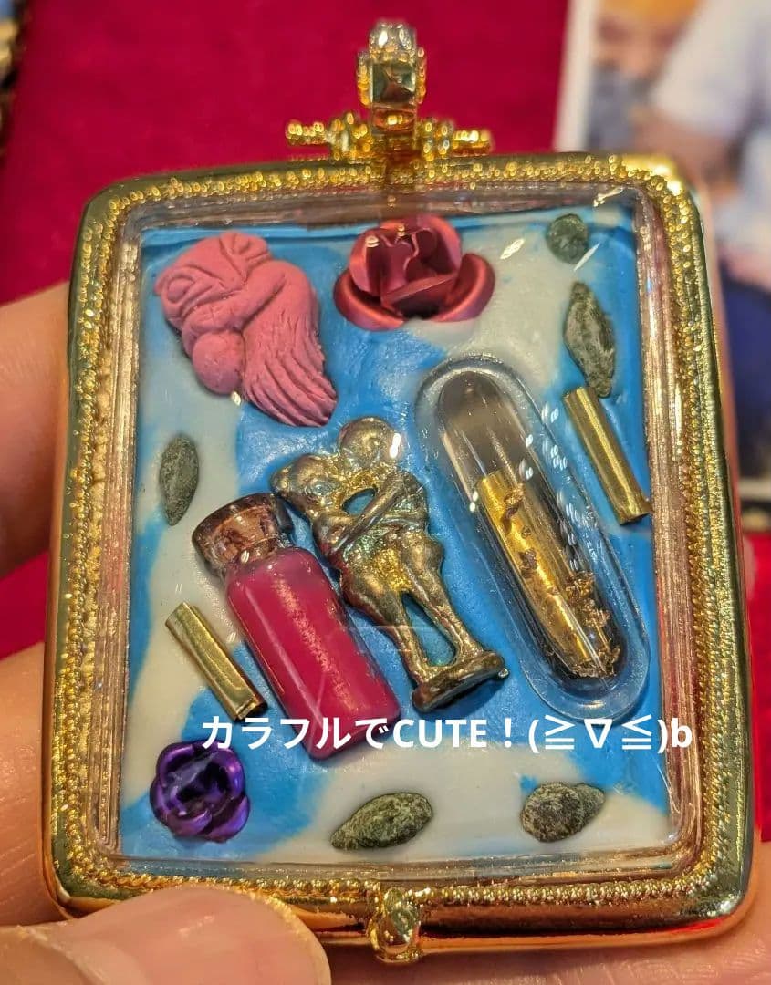 【高級品！】タイのお守りプラクルアン！九尾の狐！ゴージャス！金運＆恋愛運アップ！