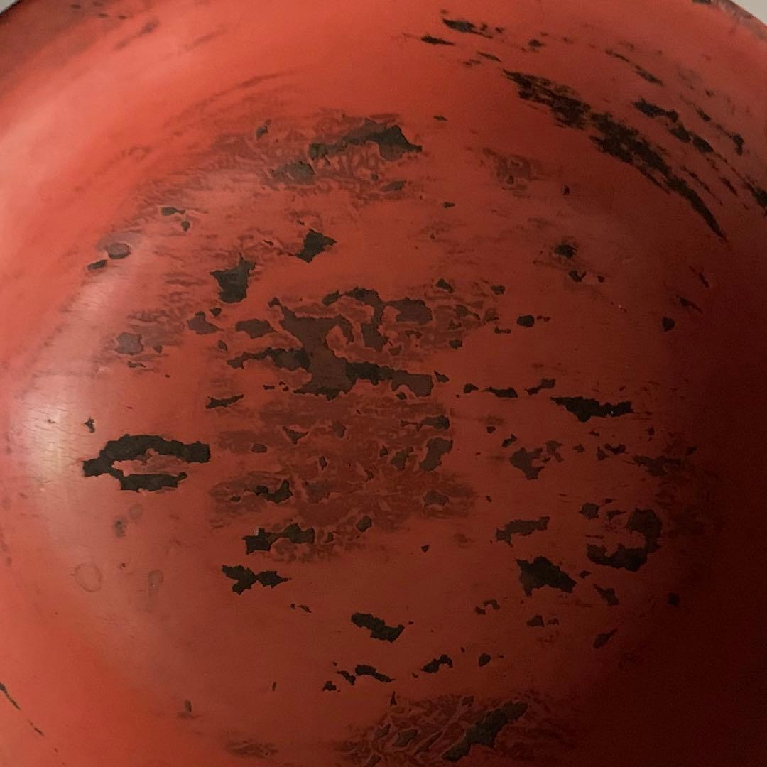 朱塗り 小椀 平盃 盃 小鉢 酒器 漆器 古美術 古道具 アンティーク No.1