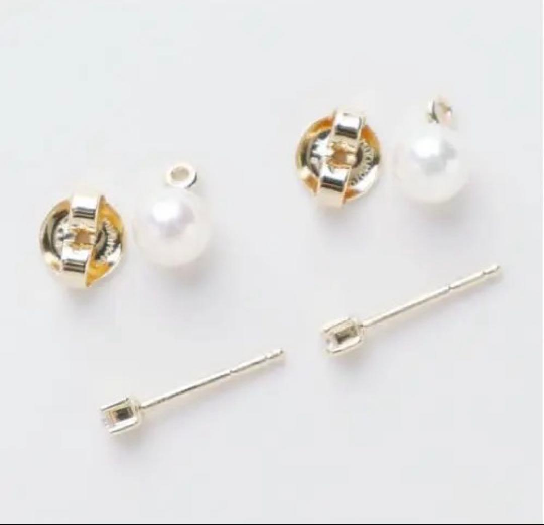 Mikimoto パール×ダイヤピアス　k18