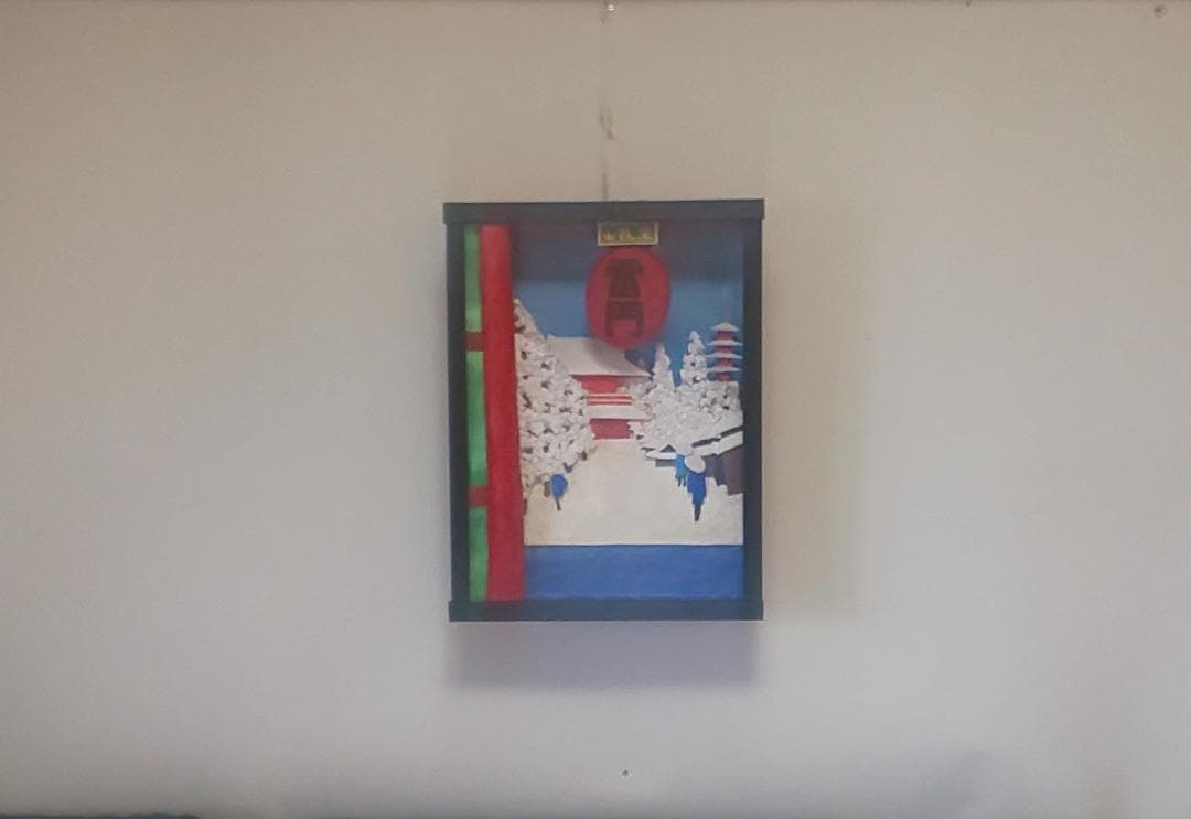 「浅草雷門の雪景色」（未来絵画）