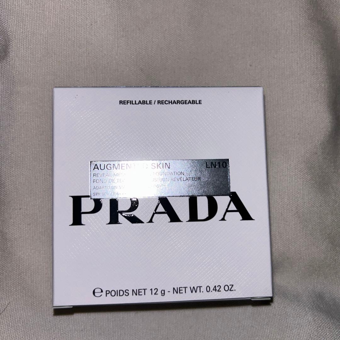 PRADAのAUGMENTED SKINクッションファンデーション、色はLN10
