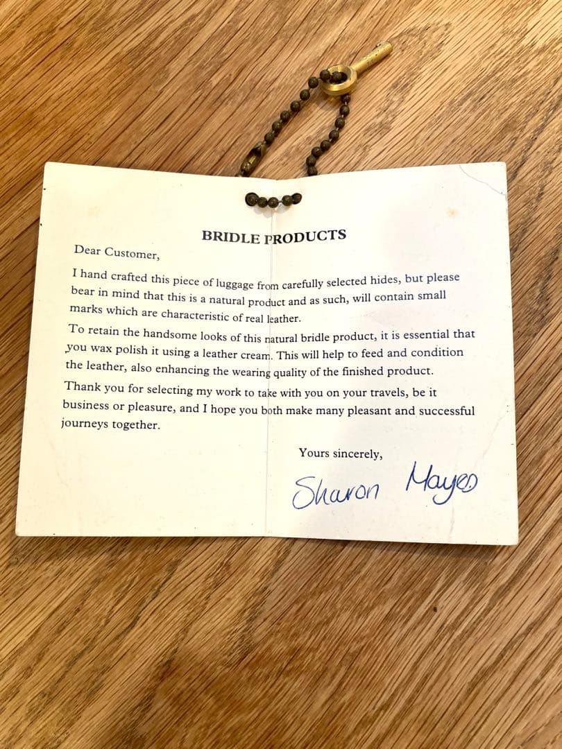 【希少】 鍵付きPAPWORTH パップワース 本革 ダレスバッグ