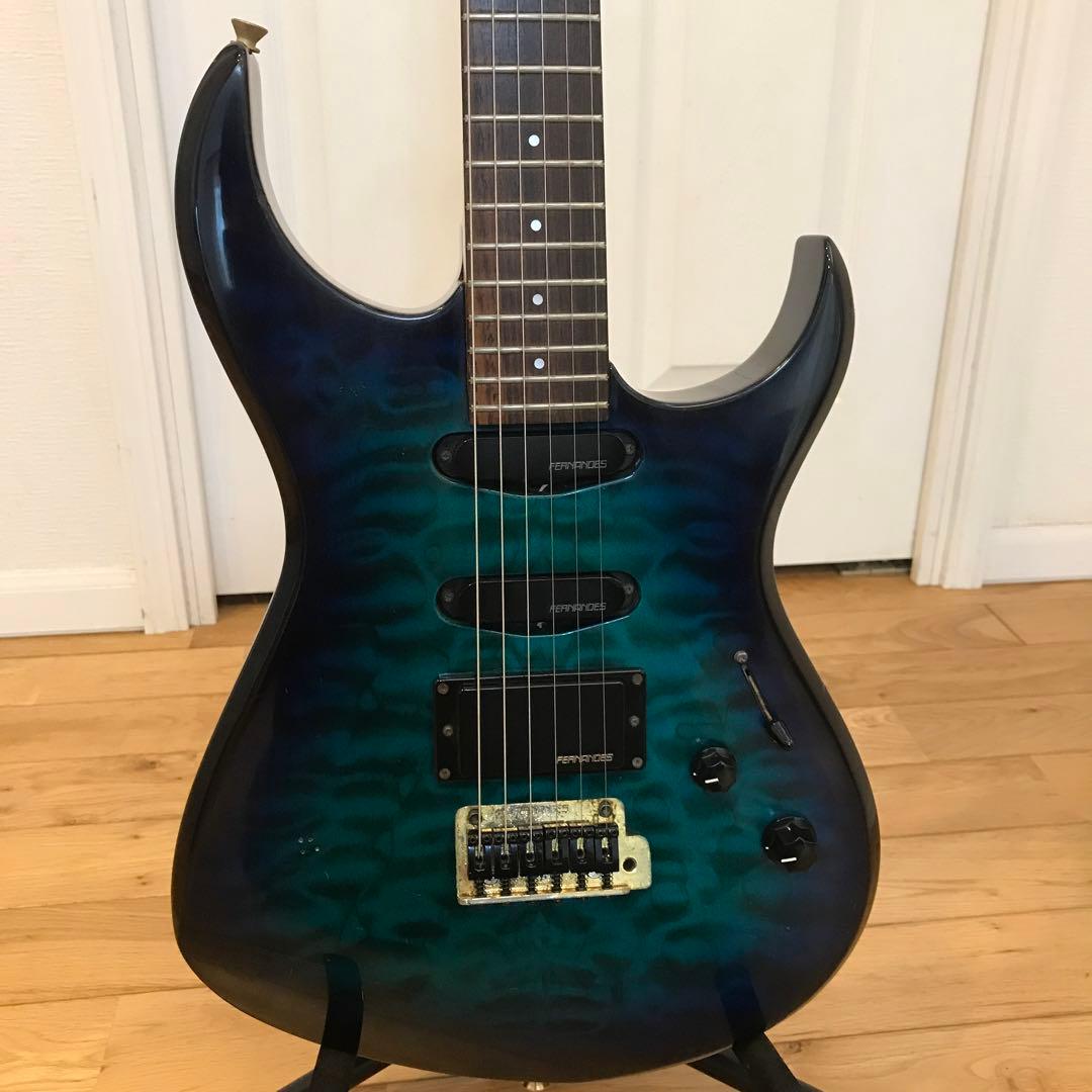 Fernandes エレキギター グラデーションブルー