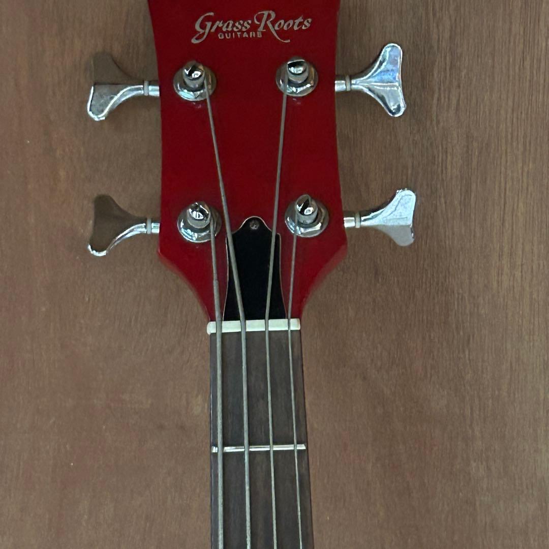 【希少】GrassRoots レスポールベース フレイムメイプル レッド