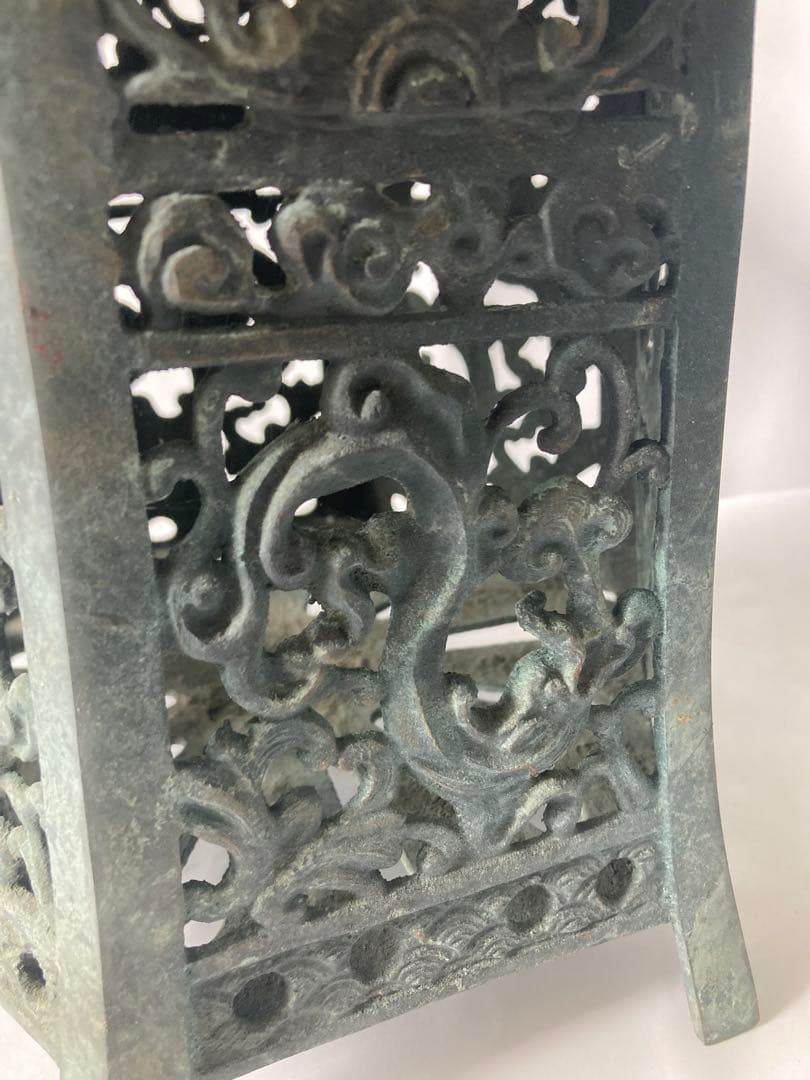 燈籠，古銅製，古董，時代物