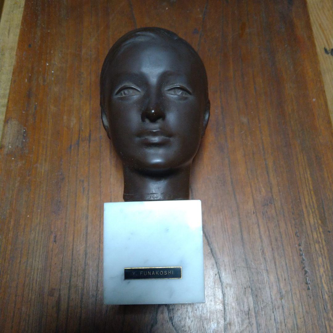 ブロンズ美人像　舟越保越　台大理石