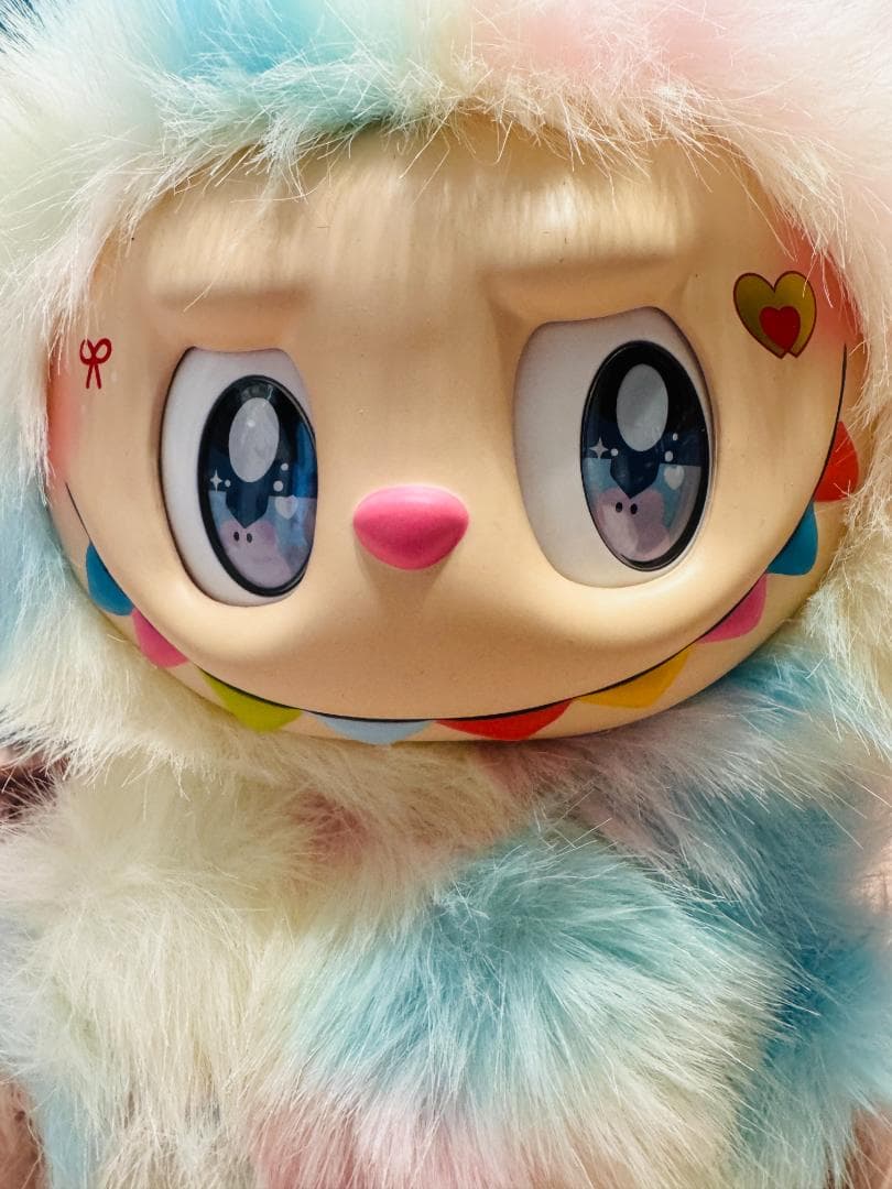 海外限定 ３８ｃｍ ジモモ LABUBU レインボー ぬいぐるみ